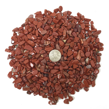 Natural Red Jasper Tumbled Chips - Gem Avenue