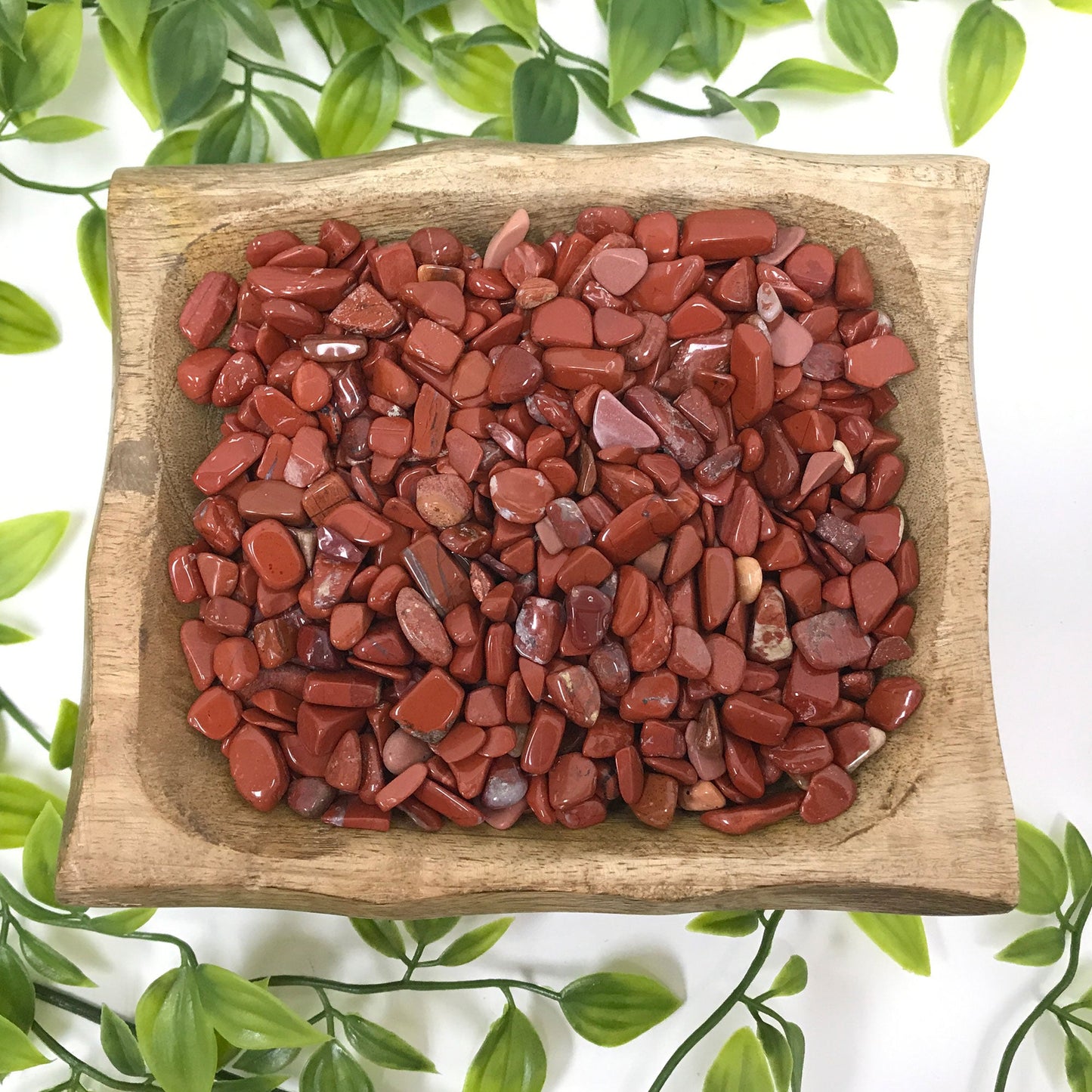 Natural Red Jasper Tumbled Chips - Gem Avenue