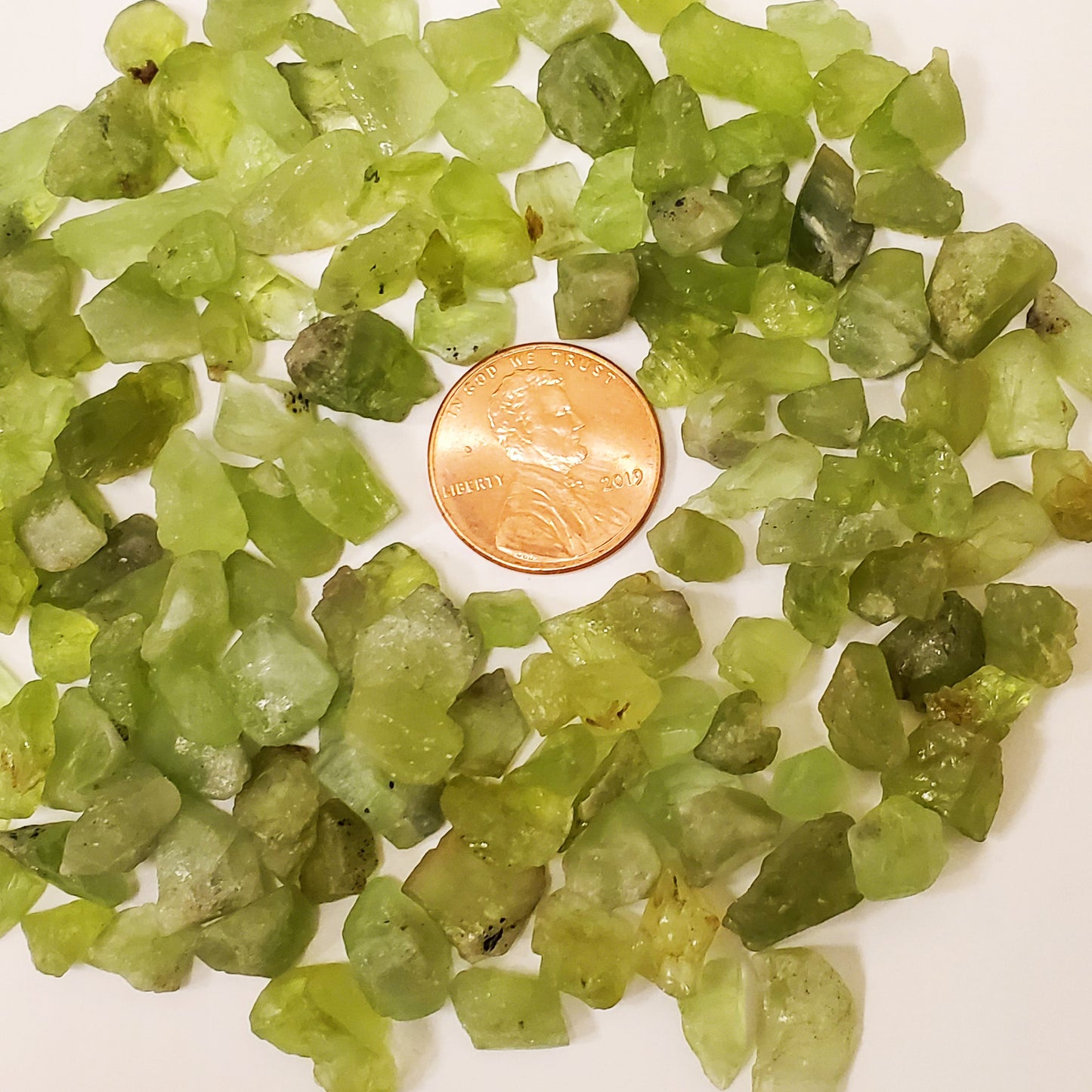 Natural Peridot Crystal Gemstone – Raw Green Collectible Stone for Healing, Energy Work – Genuine August Birthstone Mineral Specimen - RCR126