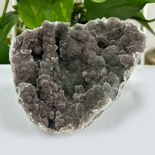 Natural Black Amethyst Gemstone Crystal Geode  - Gem Avenue