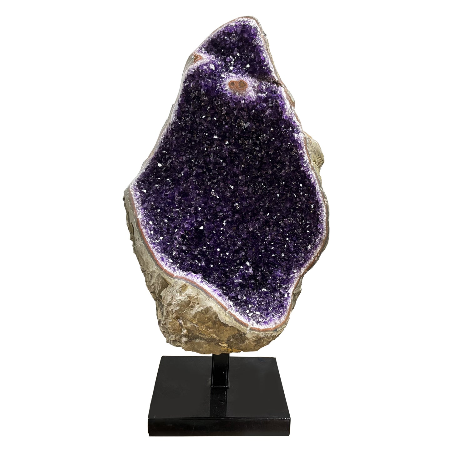 Purple Amethyst Gemstone Crystal Geode - Gem Avenue