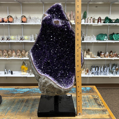 Purple Amethyst Gemstone Crystal Geode - Gem Avenue
