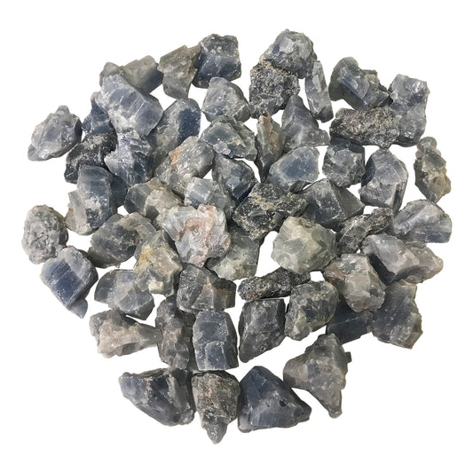 1/2 Lb Genuine Natural Rough Blue Calcite Crystal Gemstones - Gem Avenue