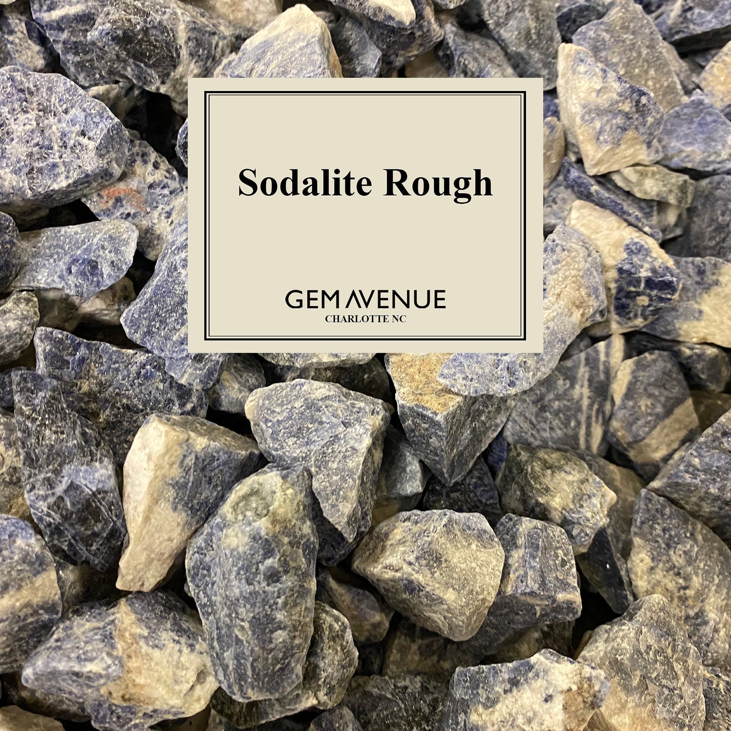 1 Lb Genuine Natural Rough Sodalite Crystal Gemstones-Gem Avenue