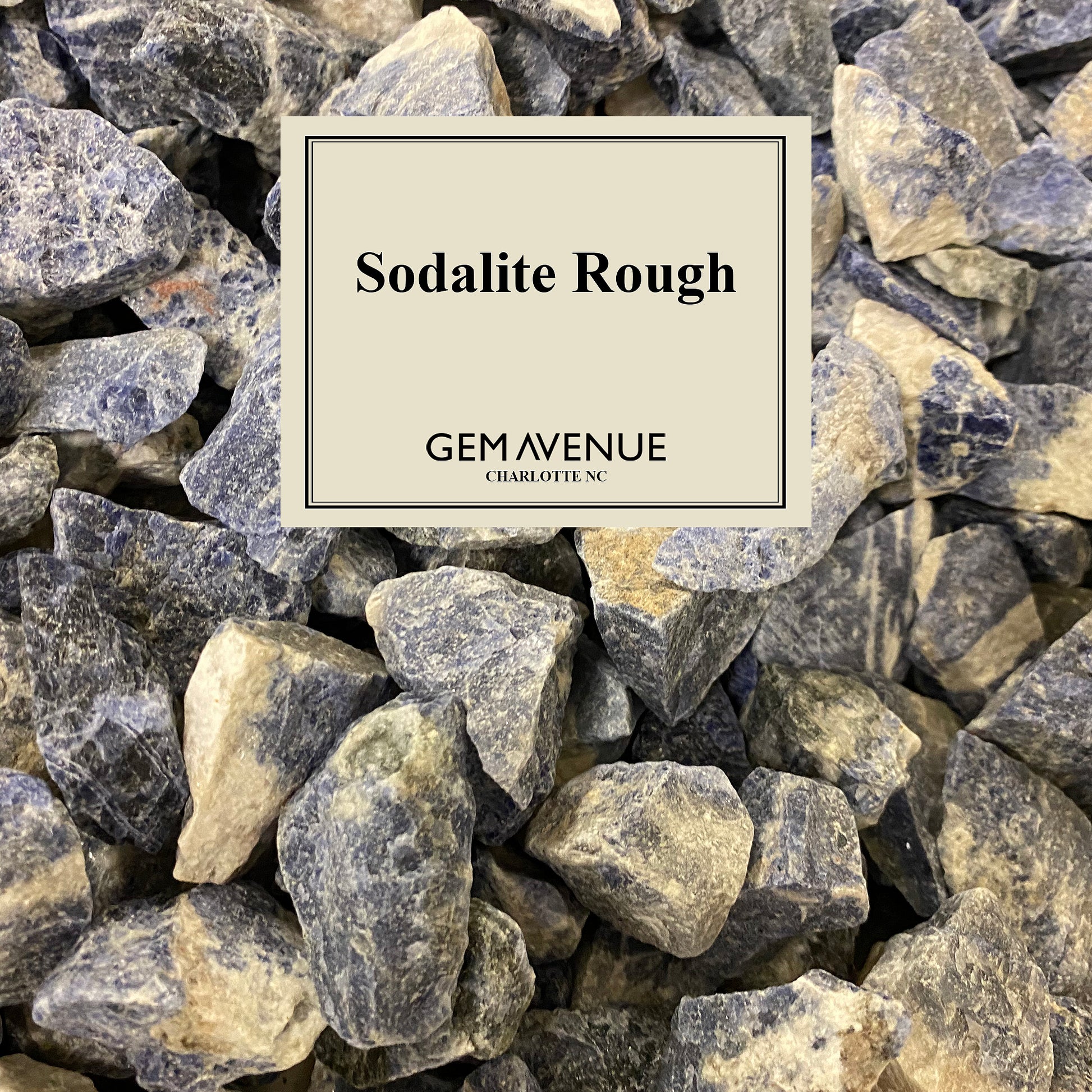 1 Lb Genuine Natural Rough Sodalite Crystal Gemstones-Gem Avenue