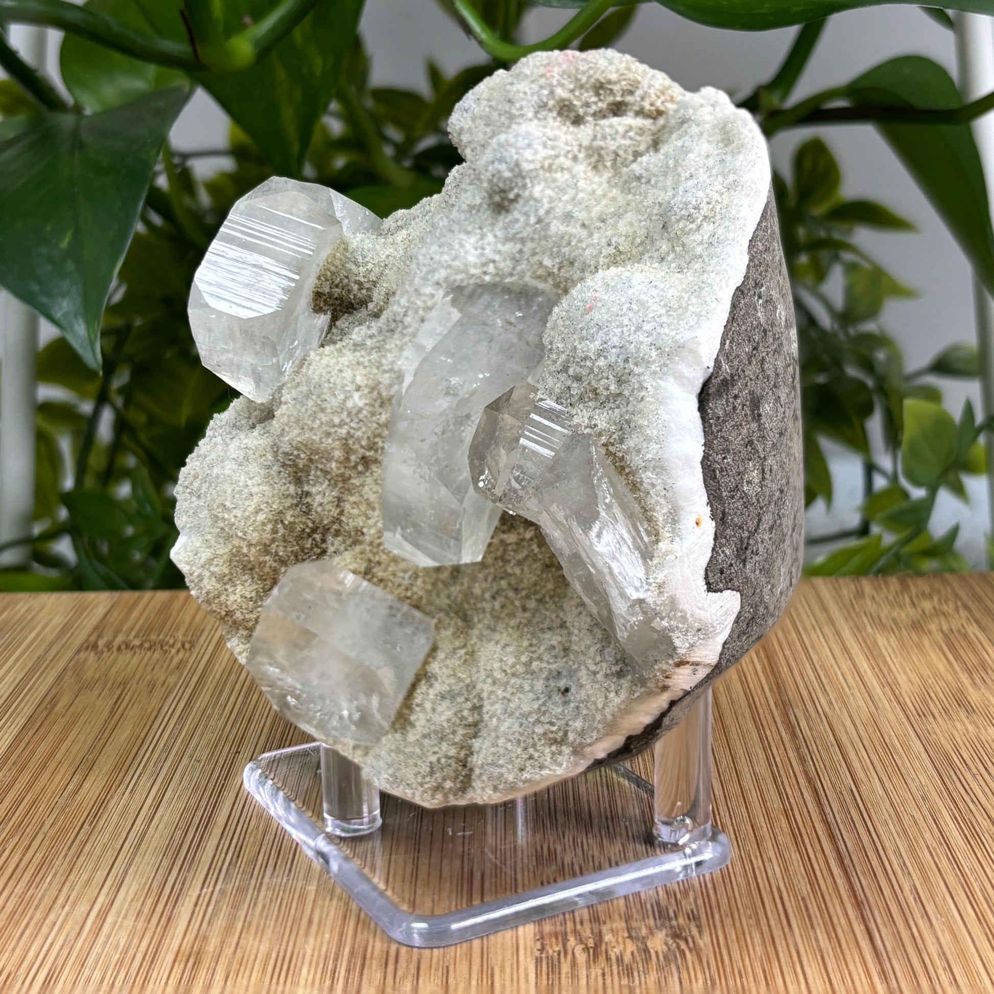 Apophyllite Chalcedony Mineral Specimen - Gem Avenue