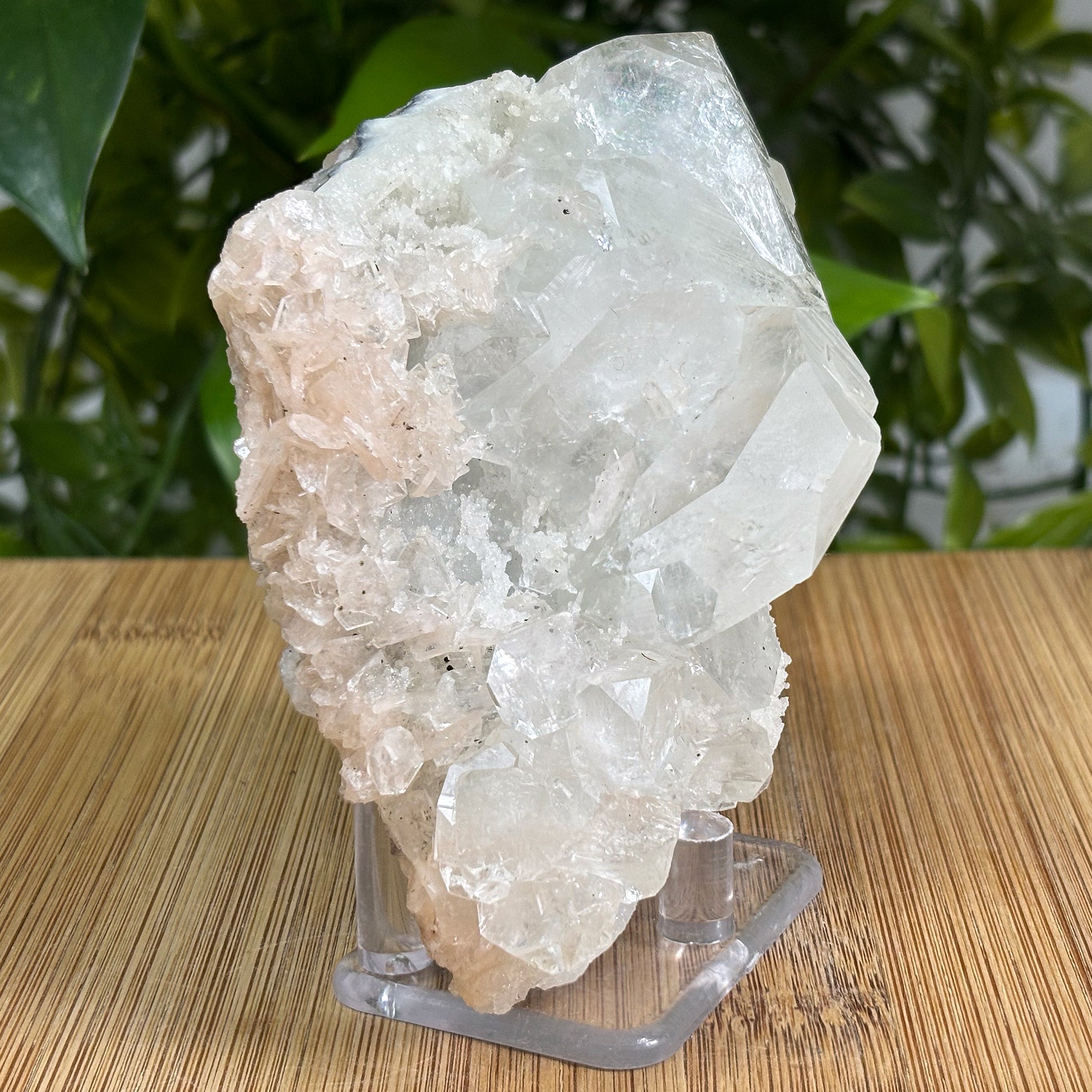 Apophyllite Stilbite and Chalcedony Mineral Specimen - Gem Avenue