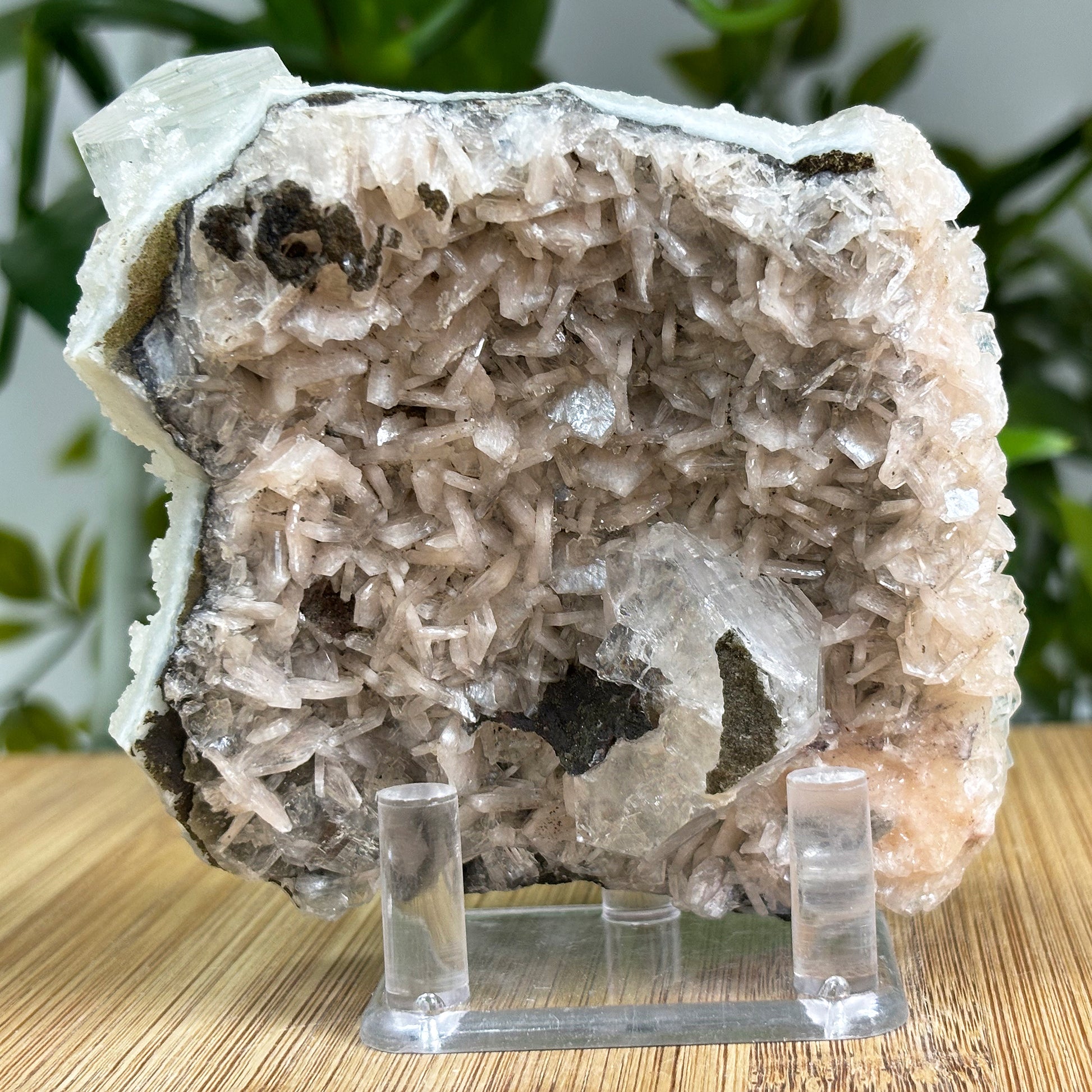 Apophyllite Stilbite and Chalcedony Mineral Specimen - Gem Avenue