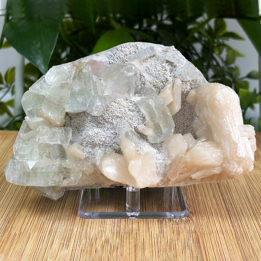 Green Apophyllite Stilbite Gemstone Mineral Specimen - Gem Avenue