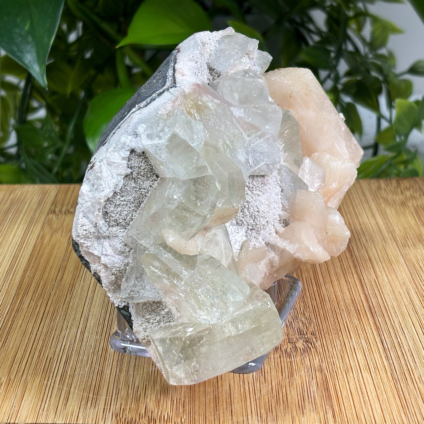 Green Apophyllite Stilbite Gemstone Mineral Specimen - Gem Avenue