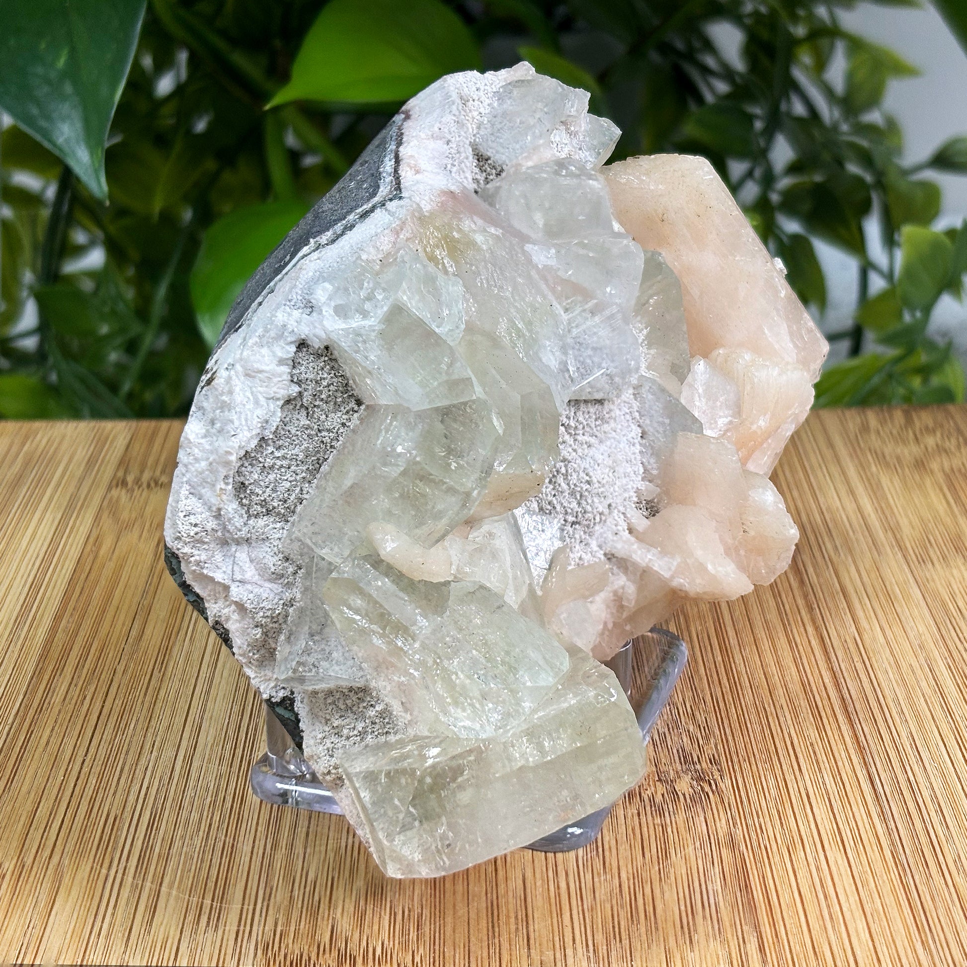 Green Apophyllite Stilbite Gemstone Mineral Specimen - Gem Avenue