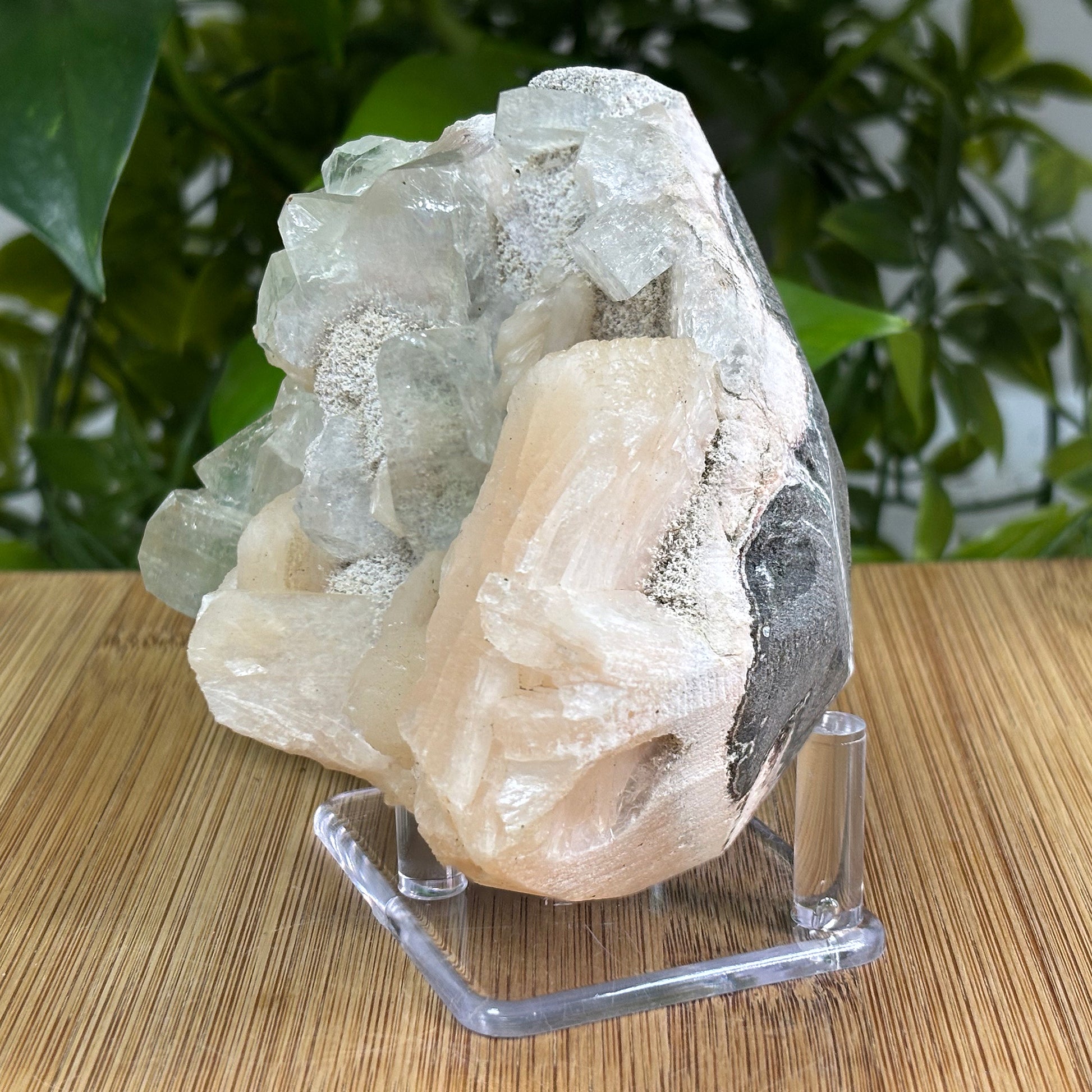 Green Apophyllite Stilbite Gemstone Mineral Specimen - Gem Avenue