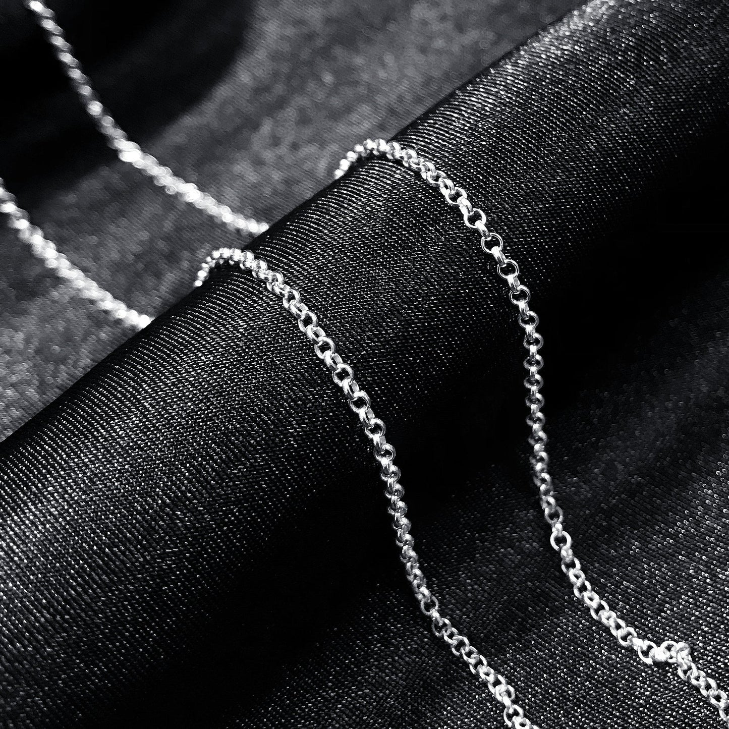 Italian 925 Sterling Silver Rolo Sturdy Chain Necklace - Gem Avenue