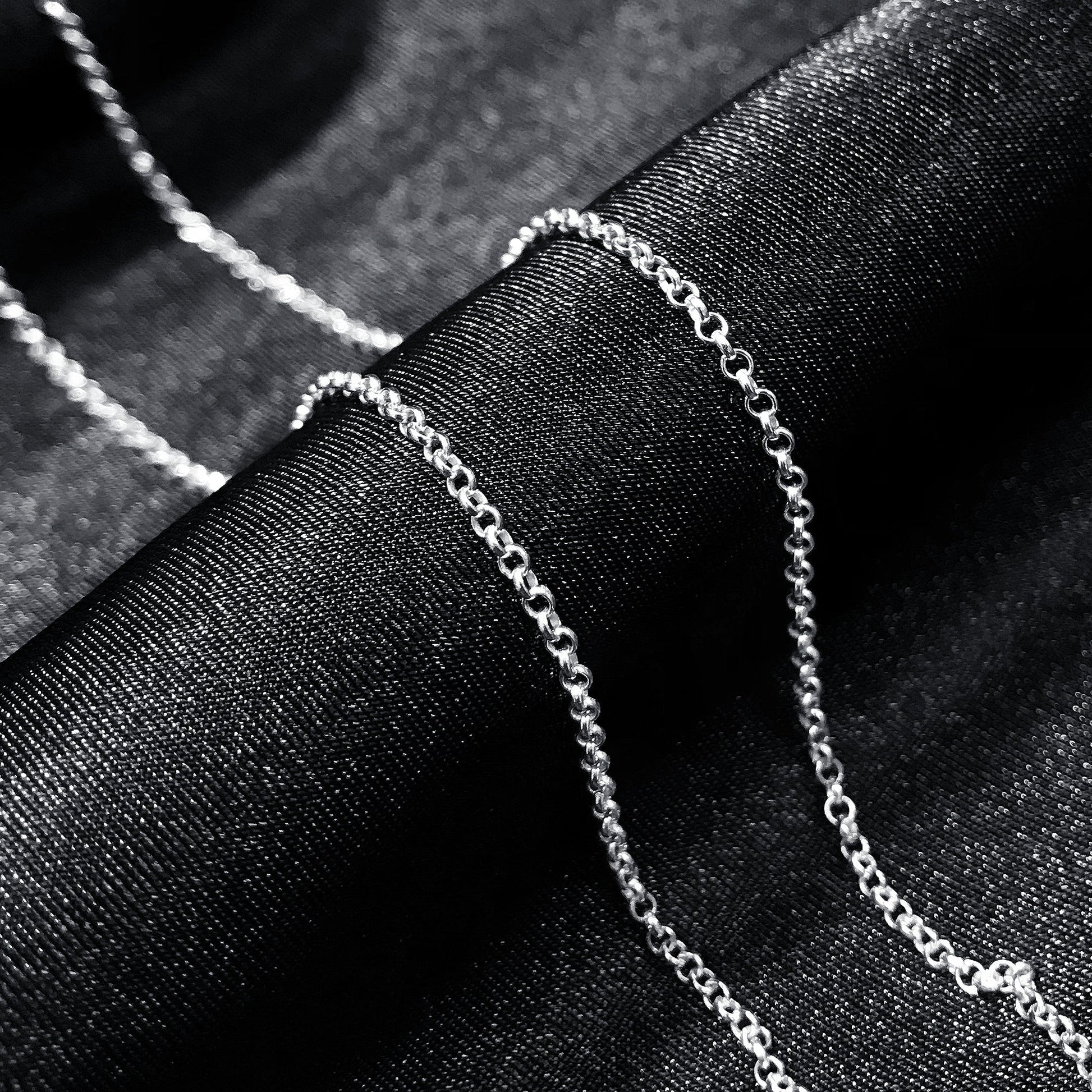 Italian 925 Sterling Silver Rolo Sturdy Chain Necklace - Gem Avenue
