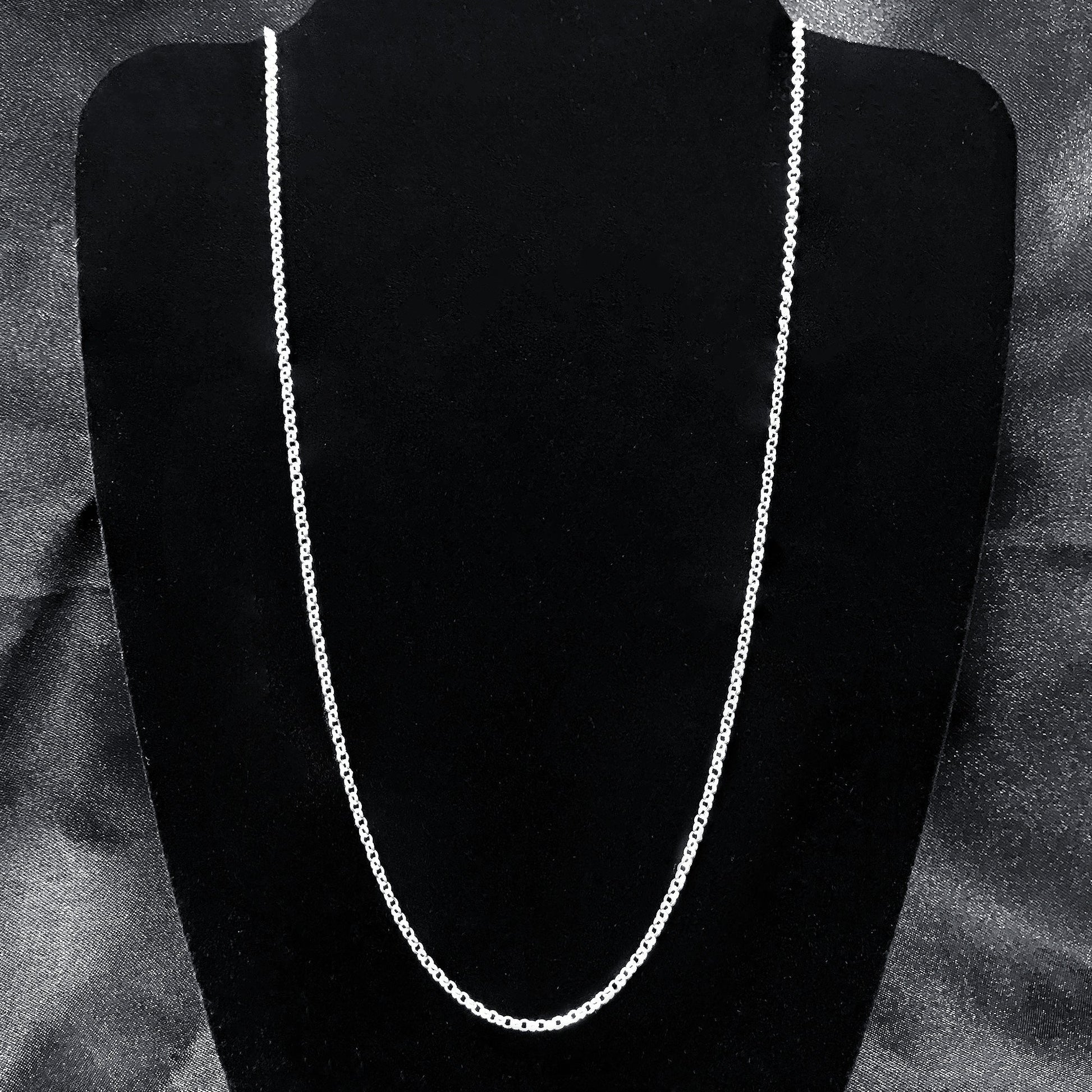 Italian 925 Sterling Silver Rolo Sturdy Chain Necklace - Gem Avenue