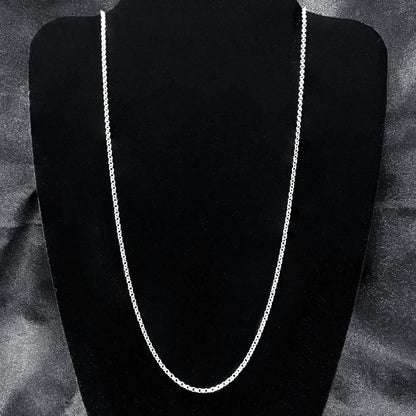 Italian 925 Sterling Silver Rolo Sturdy Chain Necklace - Gem Avenue