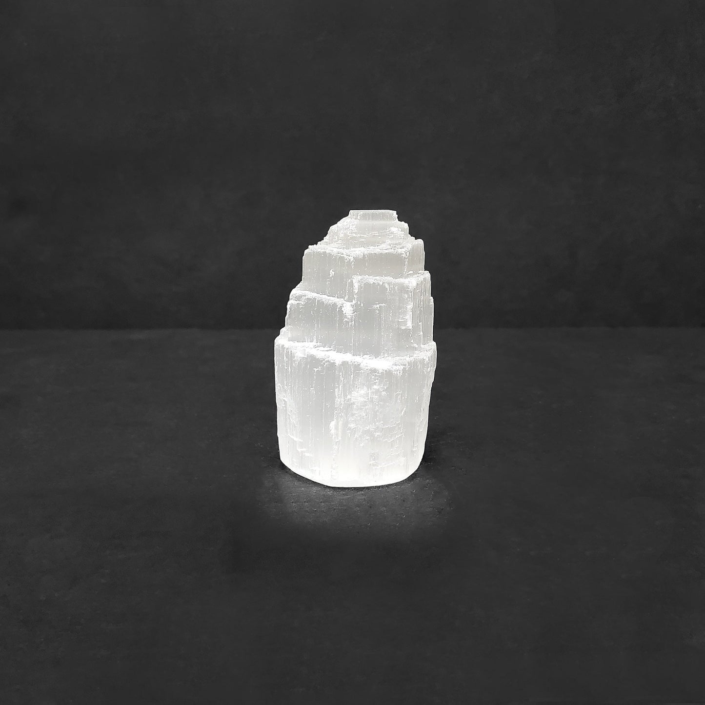 Self-Standing Selenite Crystal Pagoda Tower – Natural Healing Stone for Energy Cleansing, Meditation, Alignment – Spiritual Home Décor & Protection Crystal - 12-0156