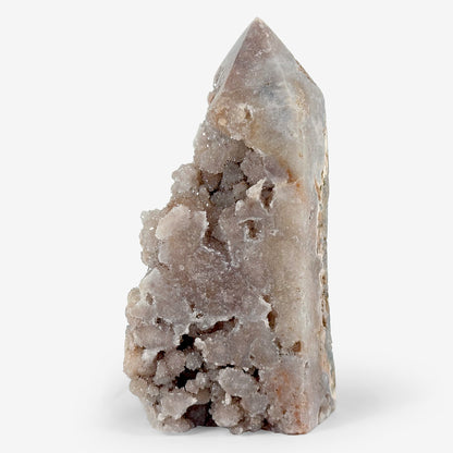 Polished Pink Amethyst Crystal Obelisk Tower Natural Gemstone Point for Emotional Healing, Meditation, Spiritual Decor & Collector Display – RPO396