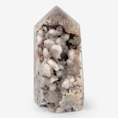 Polished Pink Amethyst Crystal Obelisk Tower Natural Gemstone Point for Emotional Healing, Meditation, Spiritual Decor & Collector Display – RPO396