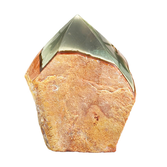 Natural Polychrome Jasper Crystal Gemstone Obelisk Tower Point - Gem Avenue