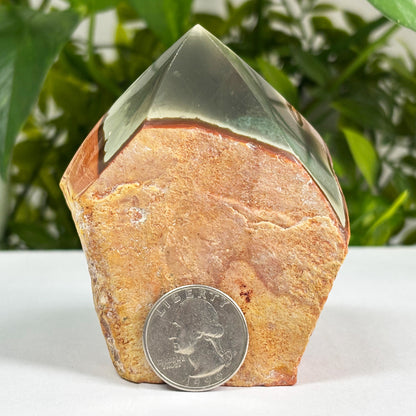 Natural Polychrome Jasper Crystal Gemstone Obelisk Tower Point - Gem Avenue