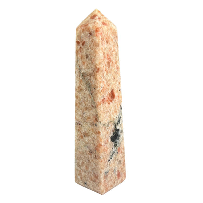 Natural Sunstone Crystal Gemstone Obelisk Tower Point - Gem Avenue