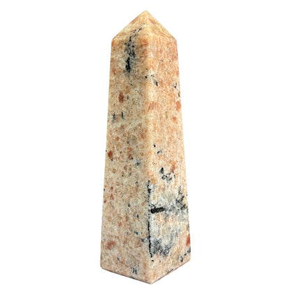 Natural Sunstone Crystal Gemstone Obelisk Tower Point - Gem Avenue