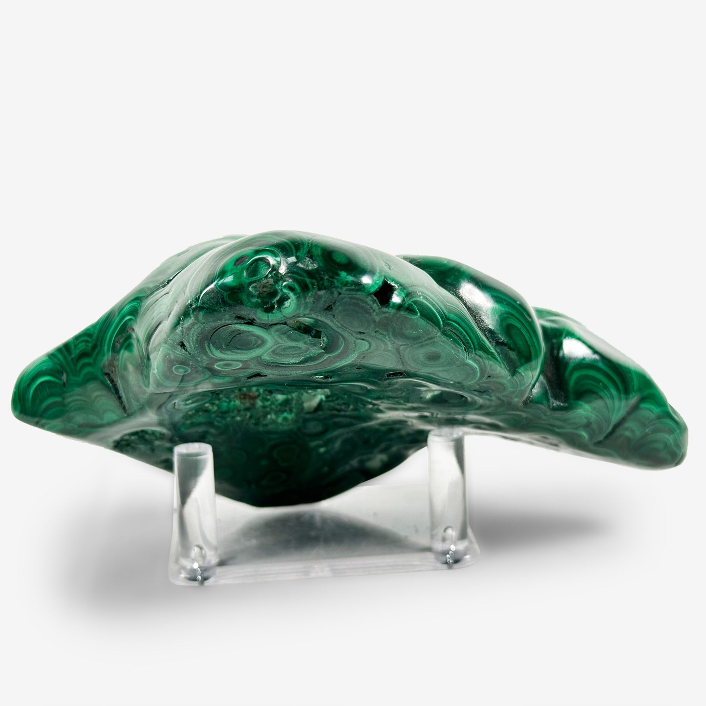 Natural Malachite Self-Standing Freeform – Polished Green Crystal Healing Stone Rock for Meditation, Energy Work & Home Décor Display - RPS395