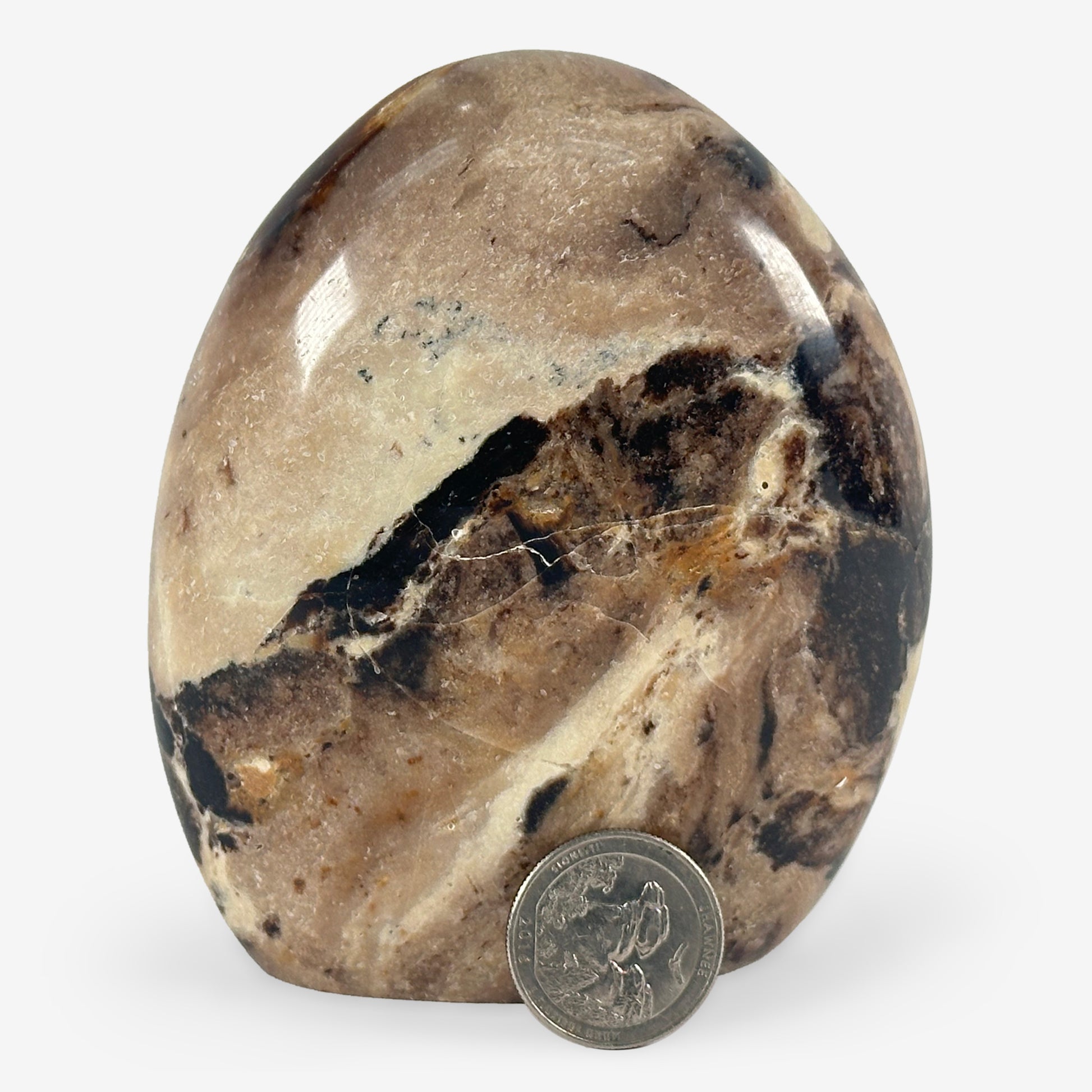 Natural Chocolate Calite Self-Standing Freeform Rock - Gem Avenue