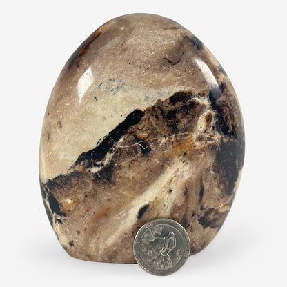 Natural Chocolate Calite Self-Standing Freeform Rock - Gem Avenue