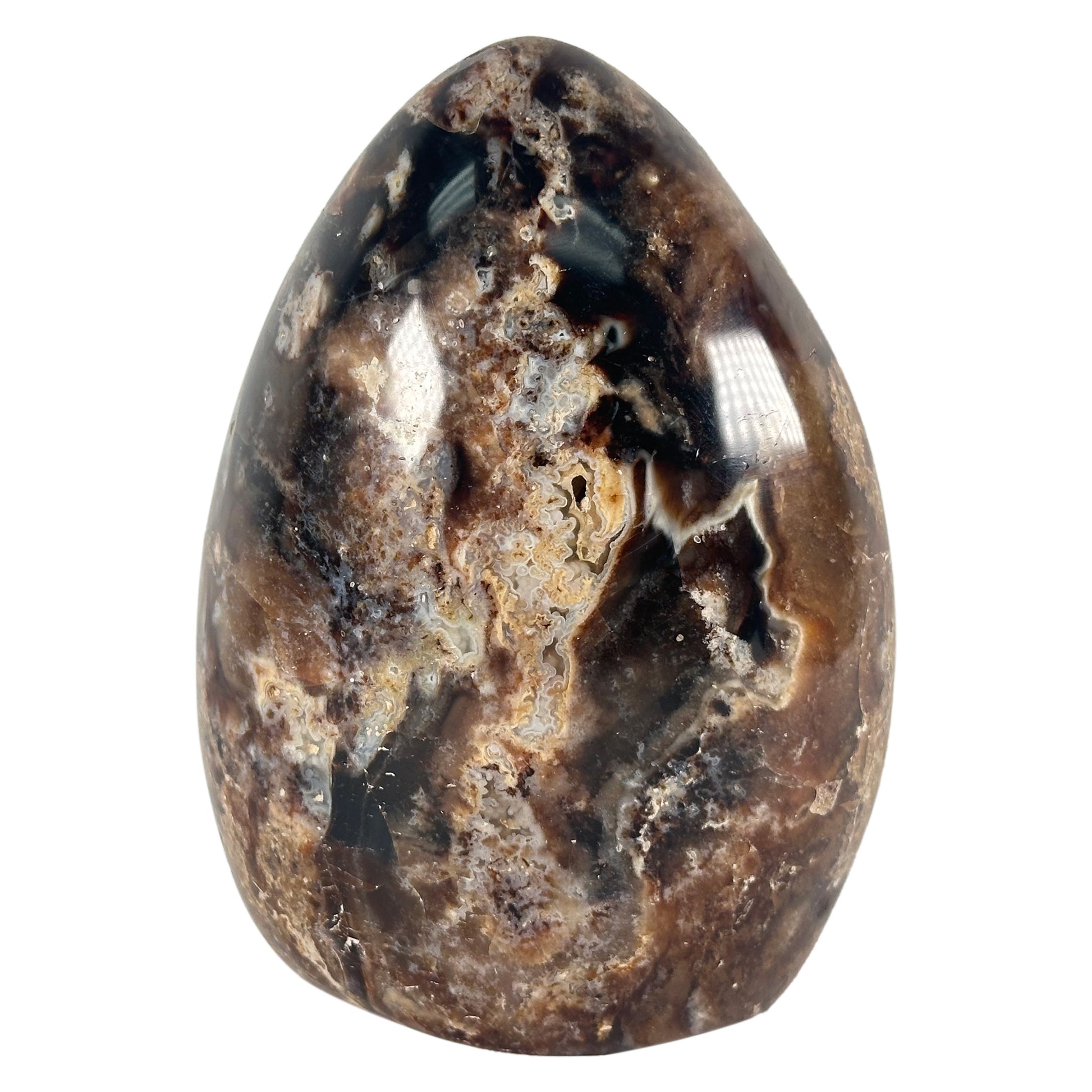 Natural Chocolate Calite Self-Standing Freeform Rock - Gem Avenue
