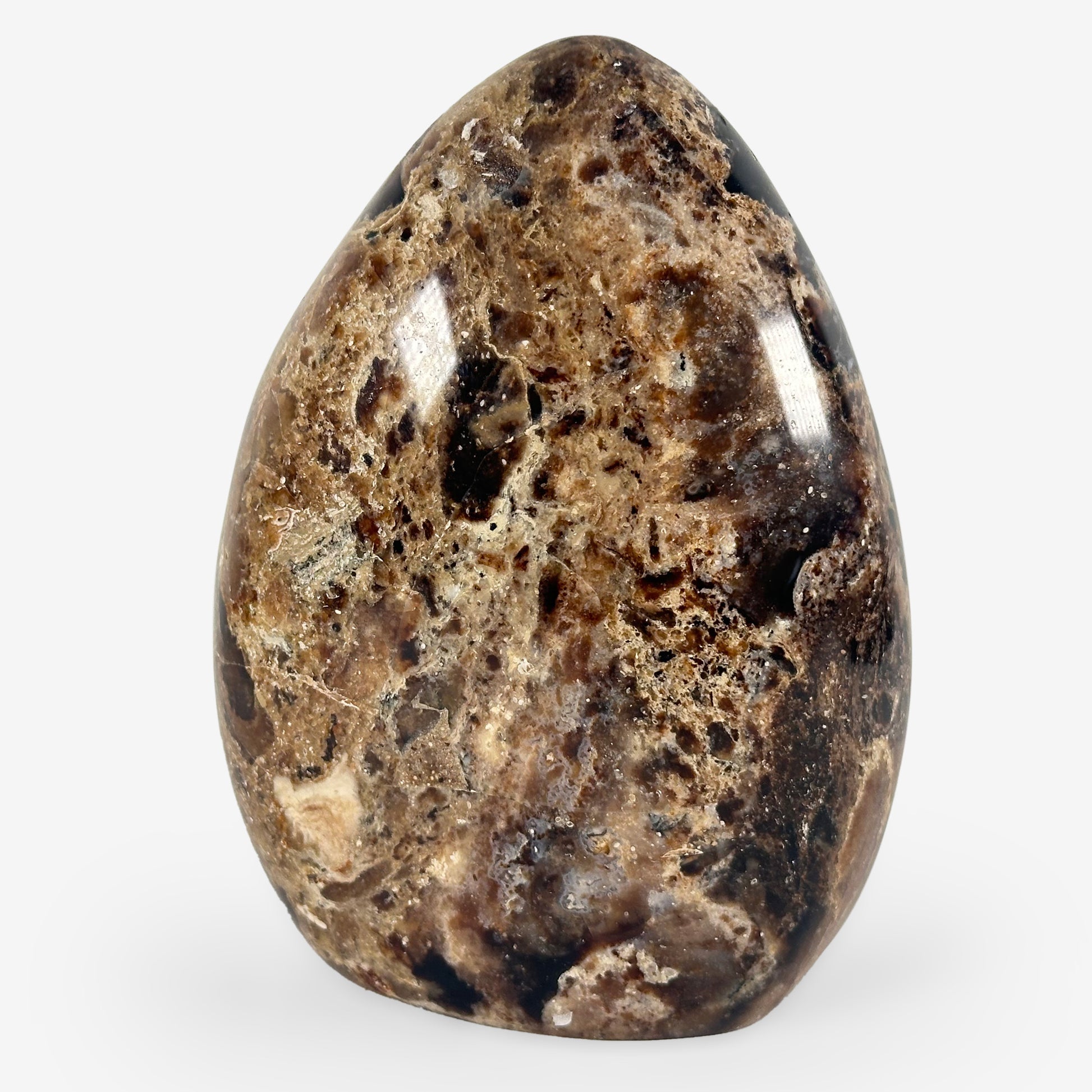 Natural Chocolate Calite Self-Standing Freeform Rock - Gem Avenue