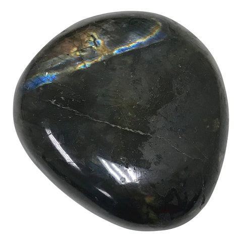 Natural Labradorite Palm Stone Crystal Gemstone Collectible