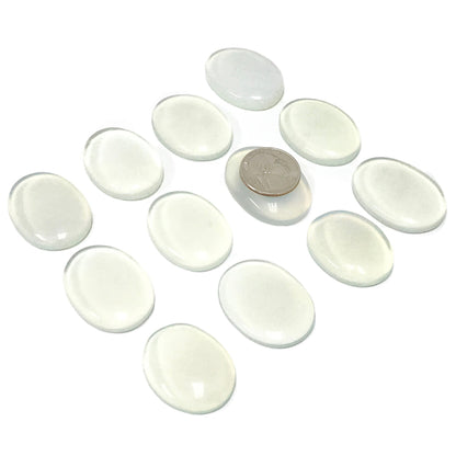 Opalite Pocket Fidget Thumb Indent Worry Stone (1 Piece) -RSH204-G