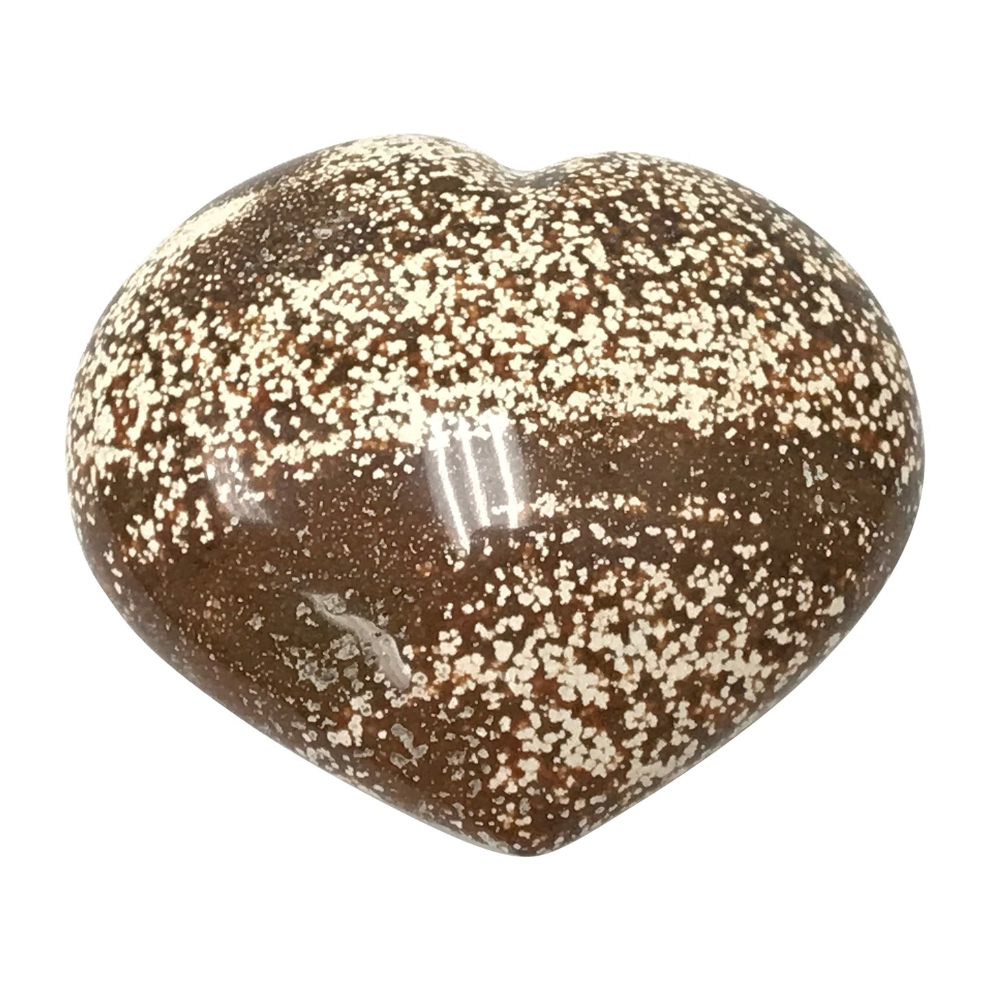 Orbicular Sea Jasper Heart Love Crystal Gemstone - Gem Avenue