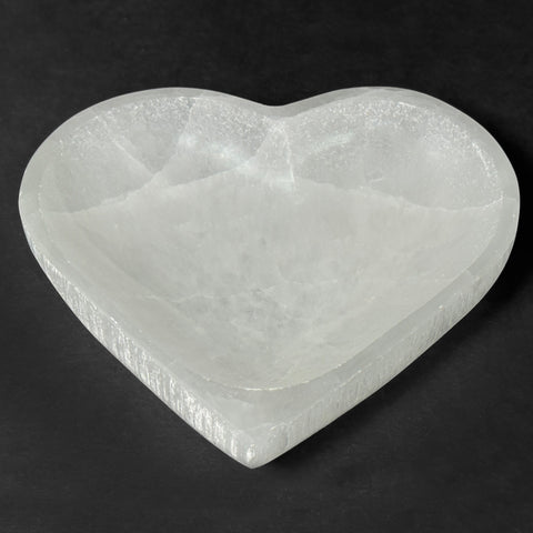 Selenite Heart Crystal Gemstone Charging Bowl