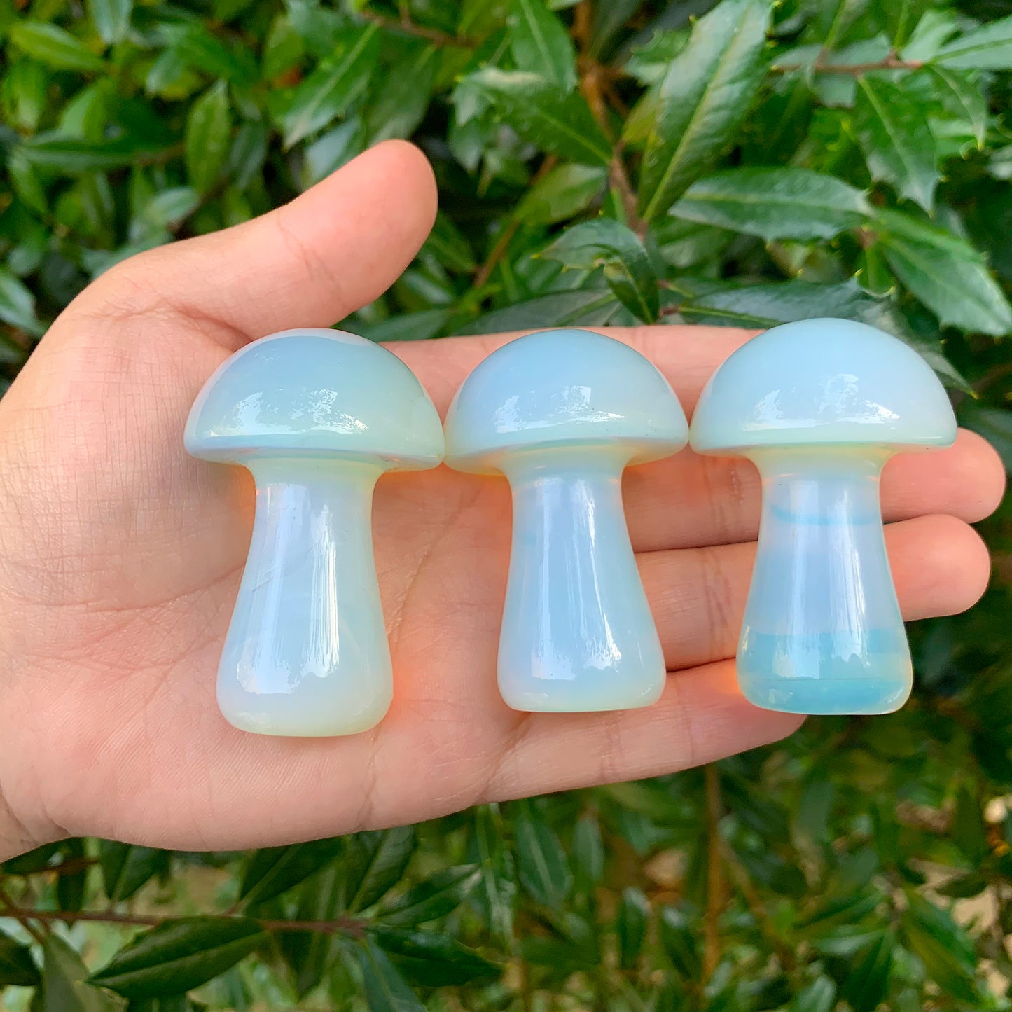 Opalite Crystal Mushroom Carving Pocket-Sized Gemstone for Clarity - RSH223-Opalite