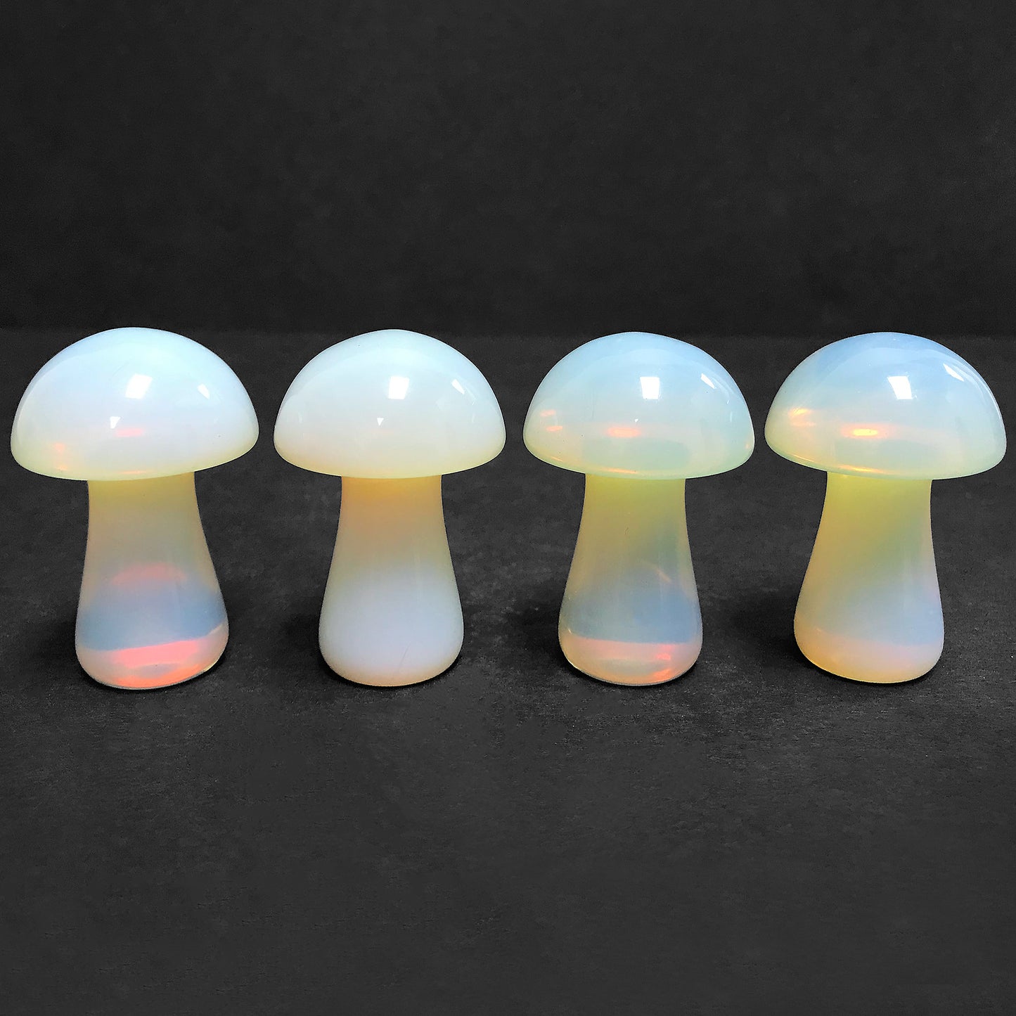 Opalite Crystal Mushroom Carving Pocket-Sized Gemstone for Clarity - RSH223-Opalite