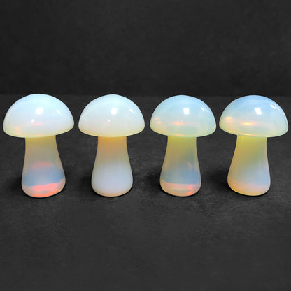 Opalite Crystal Mushroom Carving Pocket-Sized Gemstone for Clarity - RSH223-Opalite