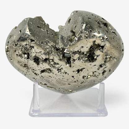 Natural Pyrite Love Heart Shaped Crystal Gemstone Home Decor - Gem Avenue