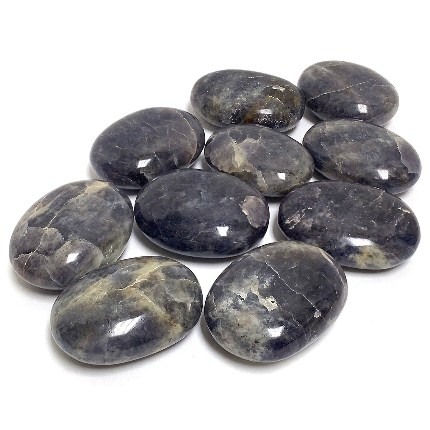 Iolite Plam Stones Crystal Gemstone - Gem Avenue