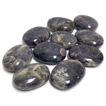 Iolite Plam Stones Crystal Gemstone - Gem Avenue