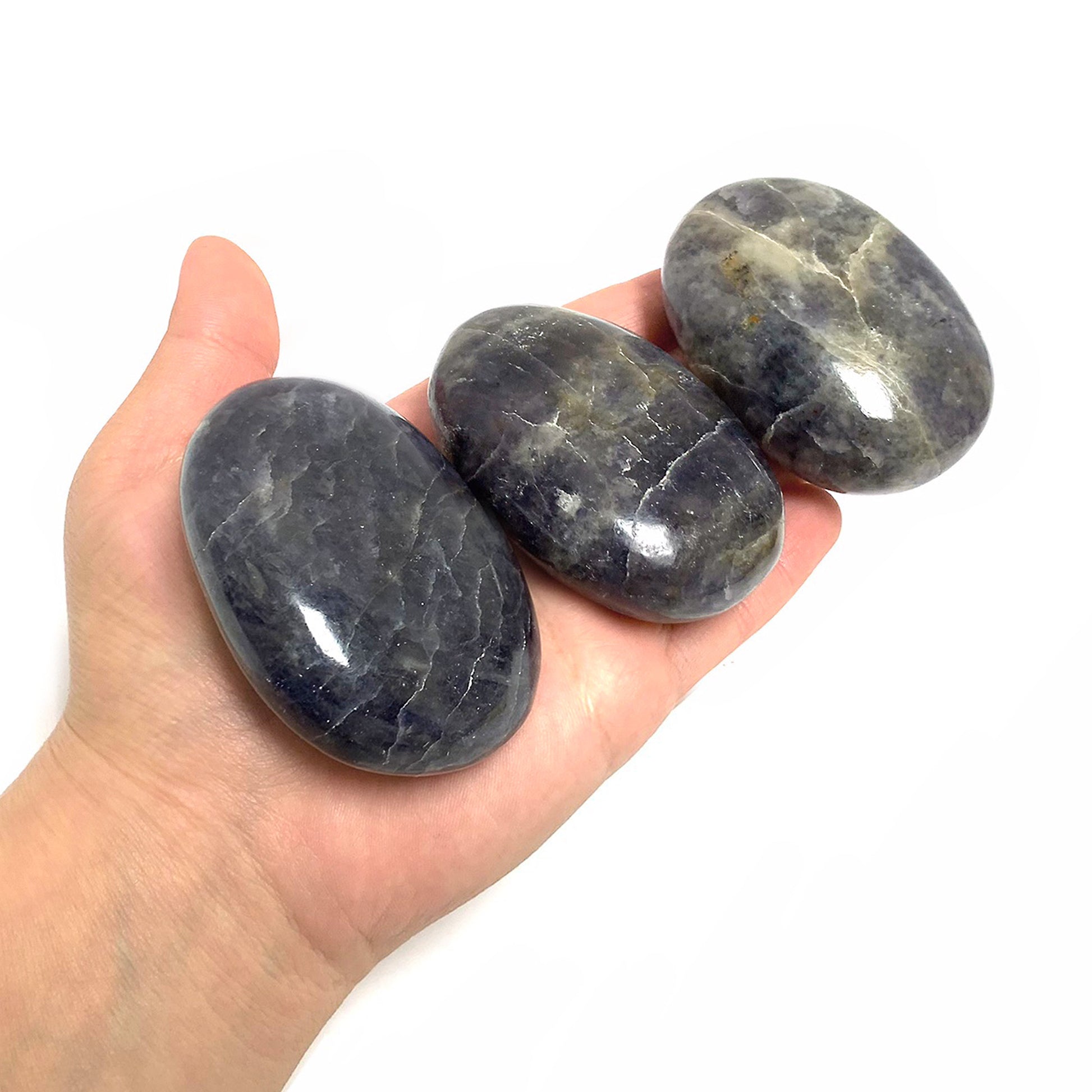 Iolite Plam Stones Crystal Gemstone - Gem Avenue