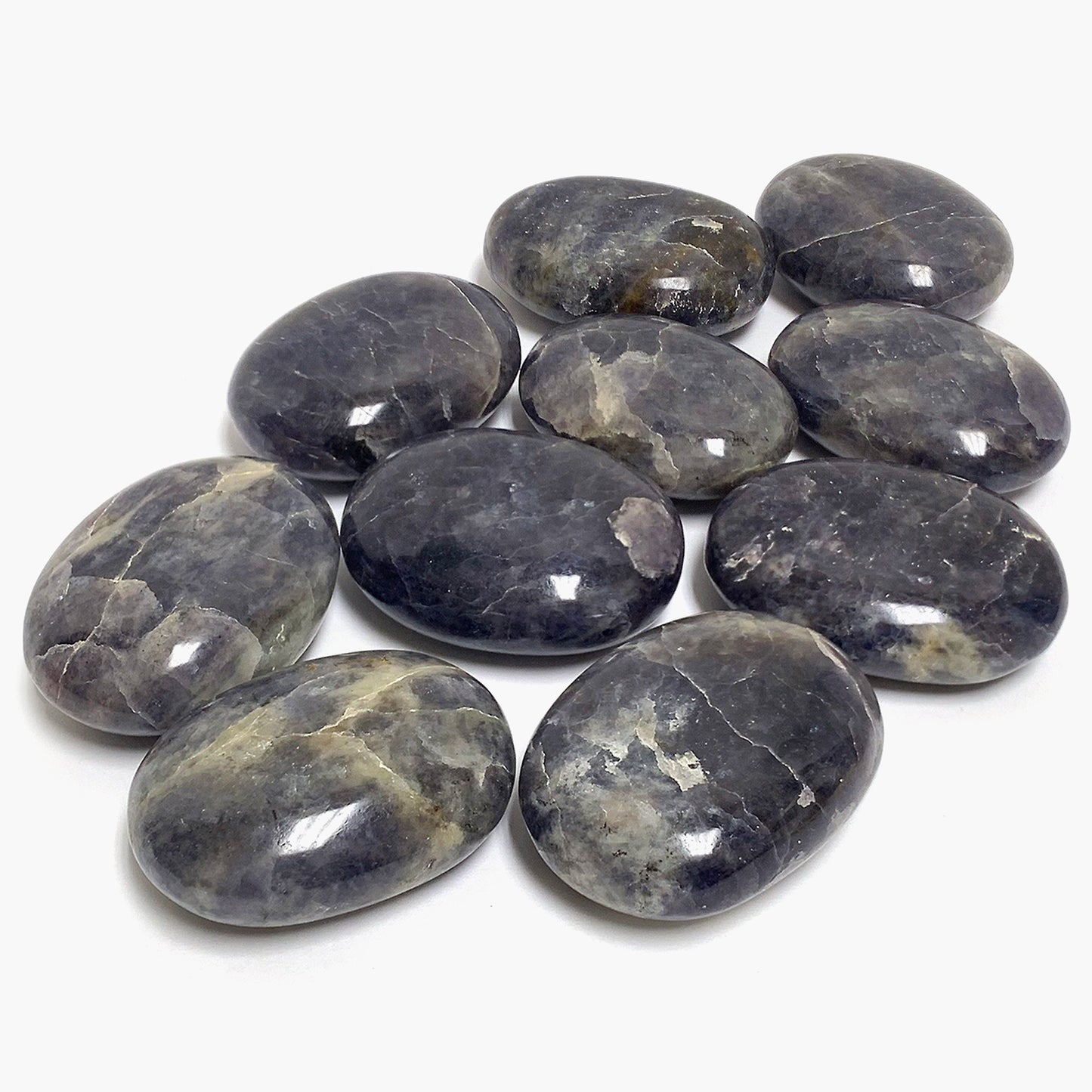 Iolite Plam Stones Crystal Gemstone - Gem Avenue