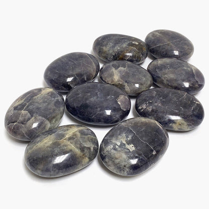 Iolite Plam Stones Crystal Gemstone - Gem Avenue