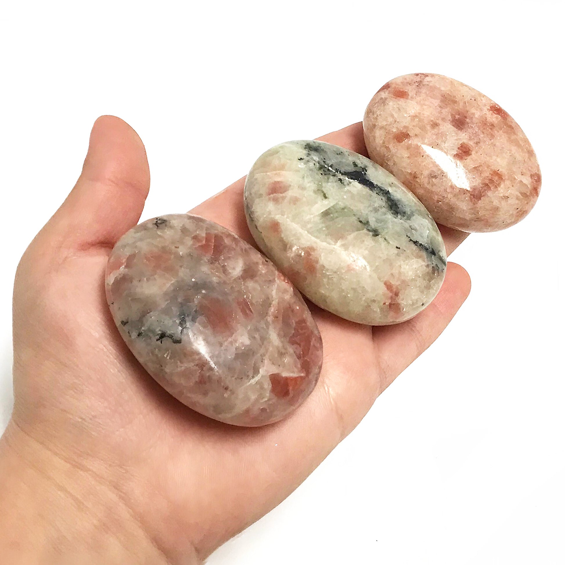 Sunstone Plam Stones Crystal Gemstone - Gem Avenue