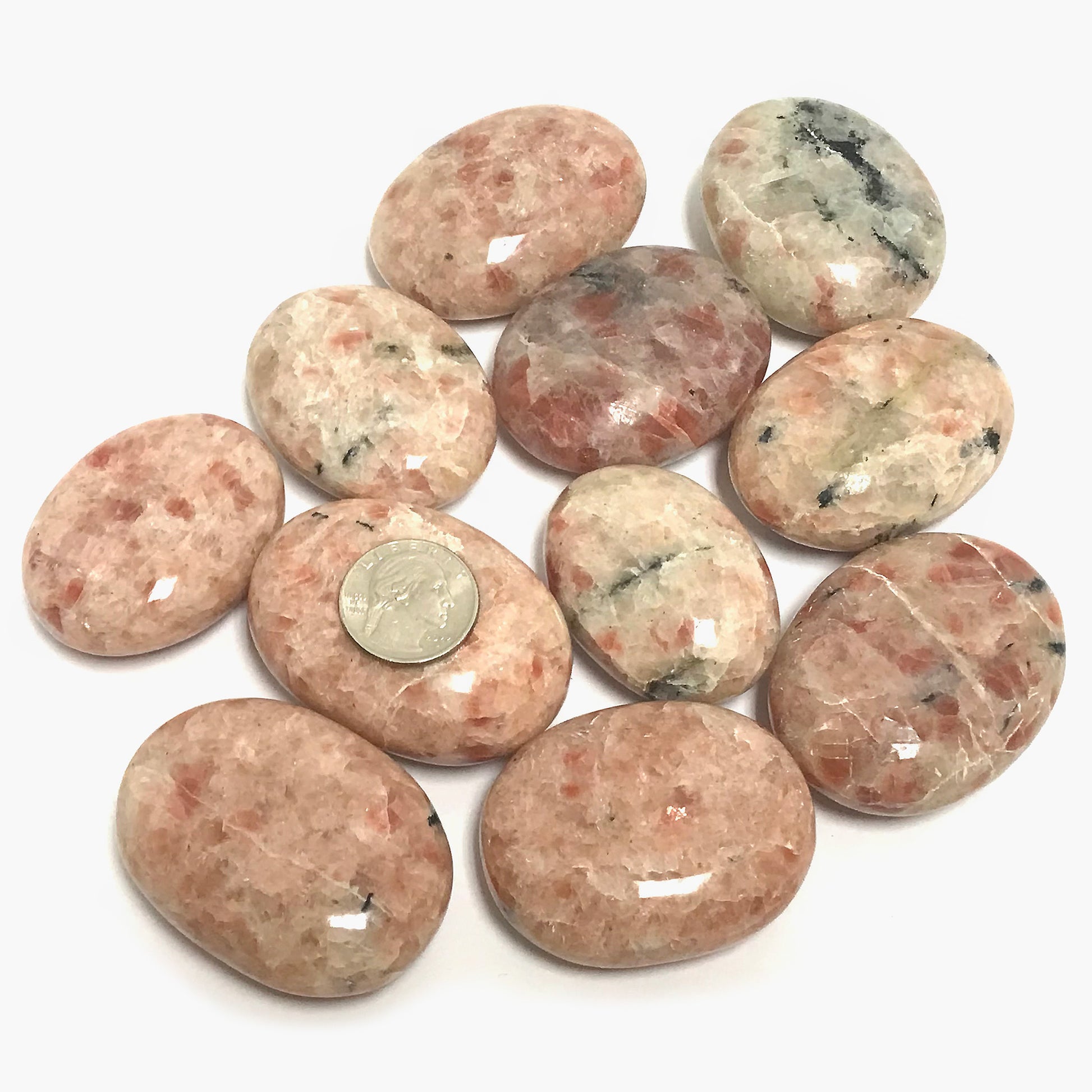 Sunstone Plam Stones Crystal Gemstone - Gem Avenue