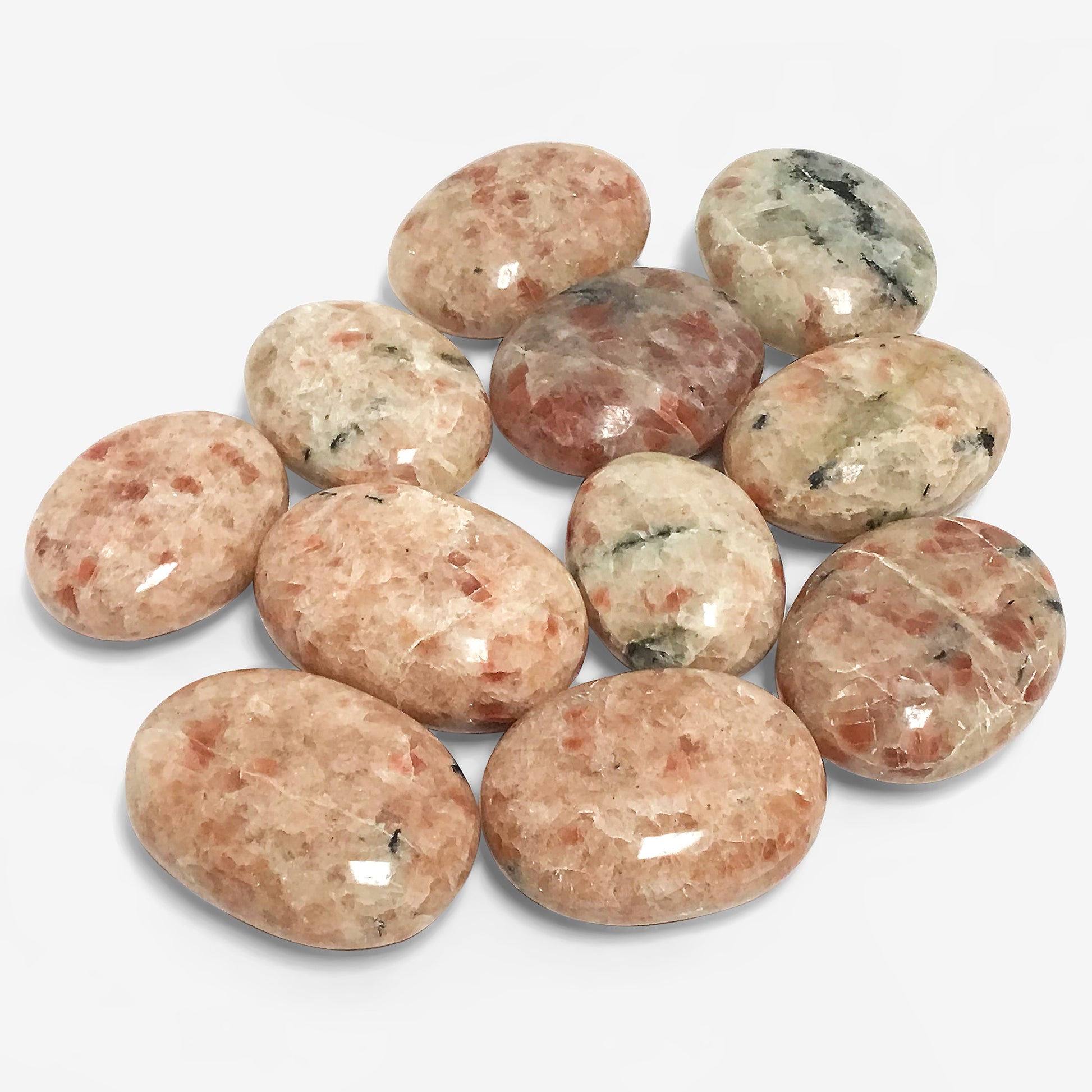 Sunstone Plam Stones Crystal Gemstone - Gem Avenue