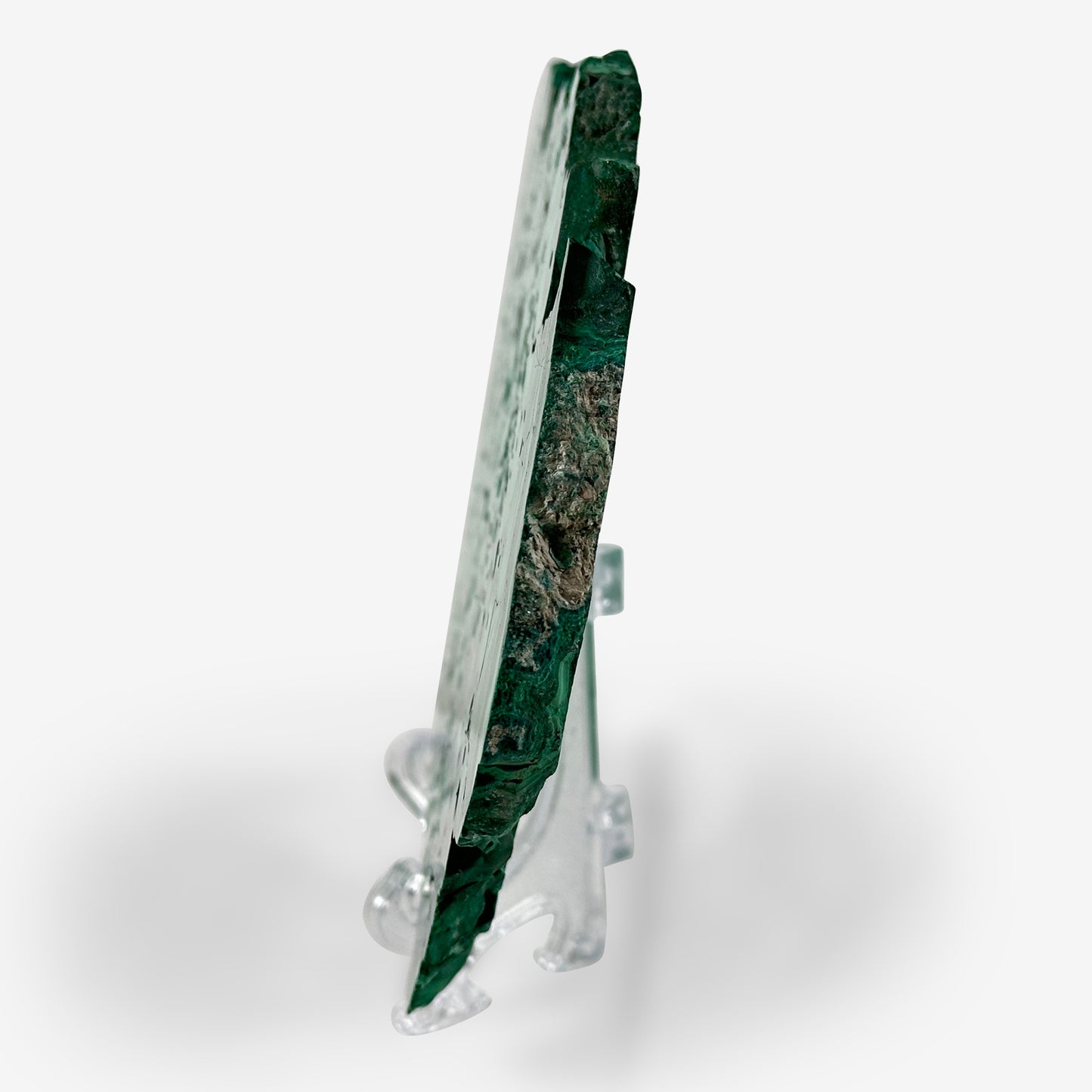 Natural Malachite Crystal Slab – Polished Green Gemstone Slice for Collectors, Crafts, Display, and Home Decor – Banded Malachite Specimen - RSL041