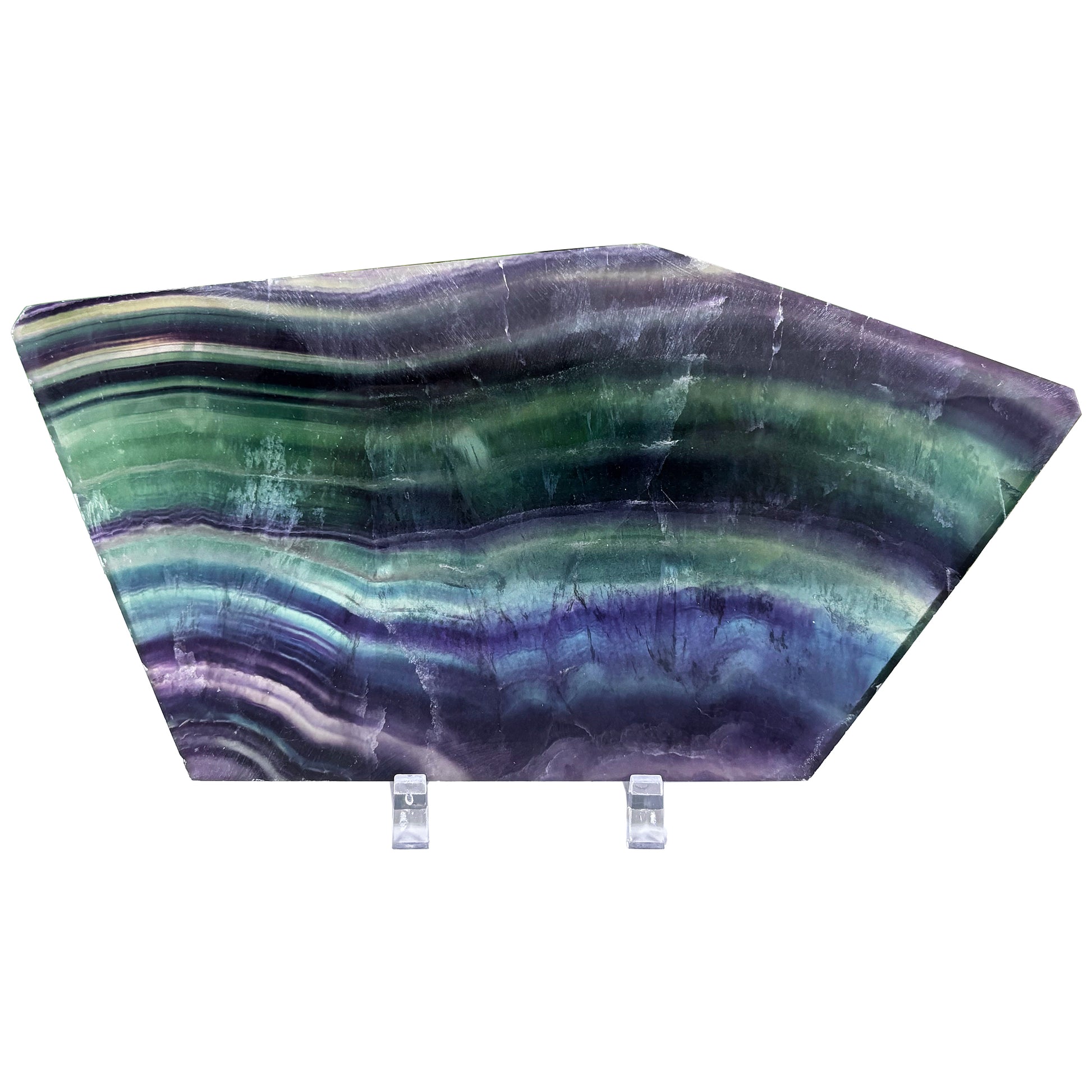 Natural Fluorite Crystal Gemstone Slab - Gem Avenue